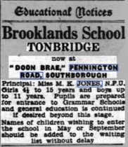 Brooklands Ad 1949